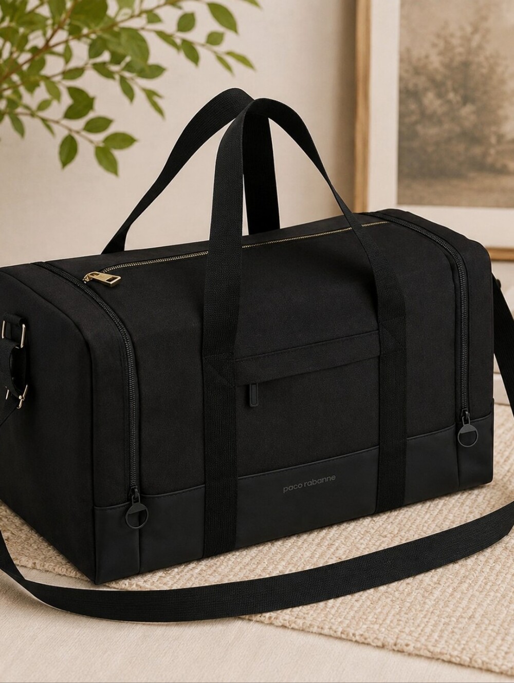 NEW Paco Rabanne Receive Weekender Bag – Black
